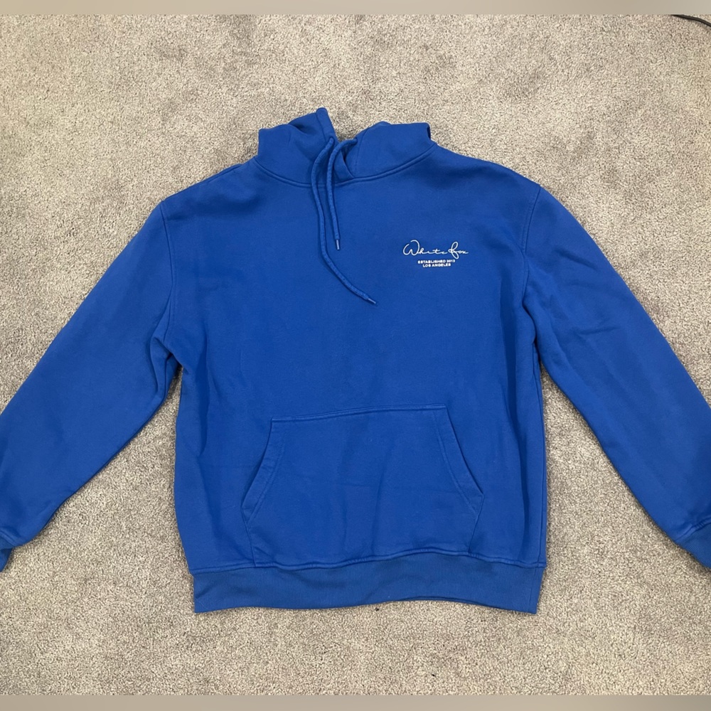 White Fox Set The Standard Hoodie Electric Blue